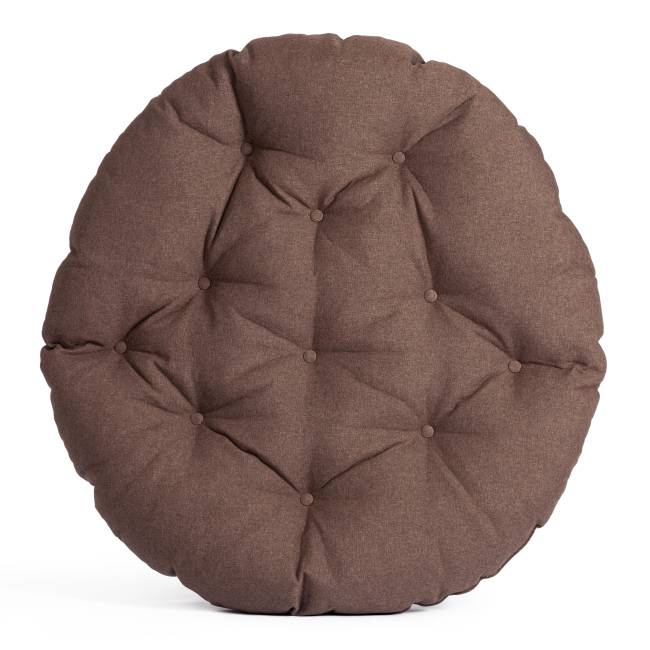 Кресло CLOUDE HOME рогожка/металл, 97х98х90-96см, коричневый, 3М7-147 коричневый рогожка/металл