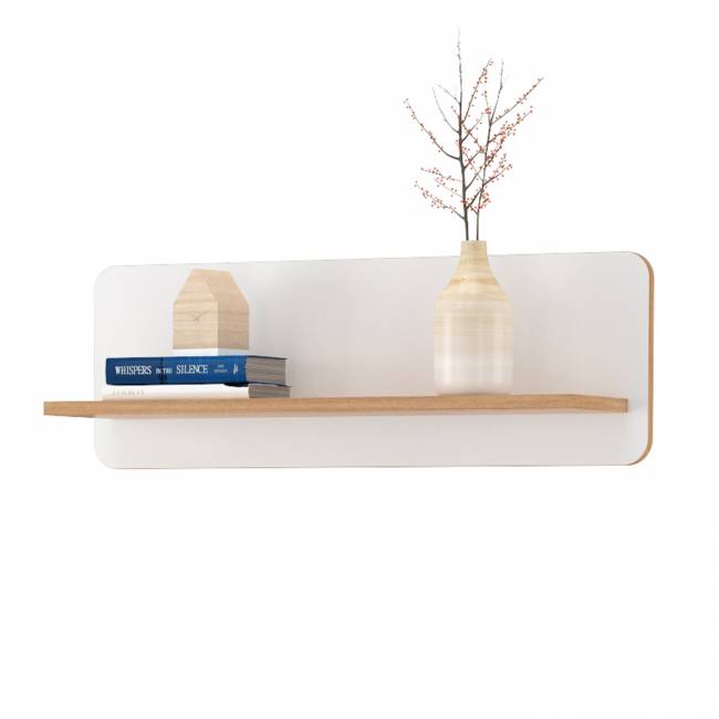 Компьютерный стол с двумя полками и двумя пеналами Вуди цвет белый премиум/дуб крафт золотой Компьютерный стол с двумя полками и двумя пеналами Вуди цвет белый премиум/дуб крафт золотой