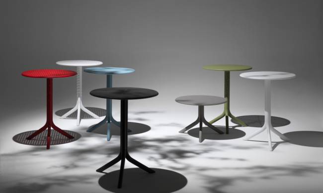 Стол пластиковый обеденный Step + Step Mini агава Ø605х400-765 мм Стол пластиковый обеденный Step + Step Mini агава Ø605х400-765 мм