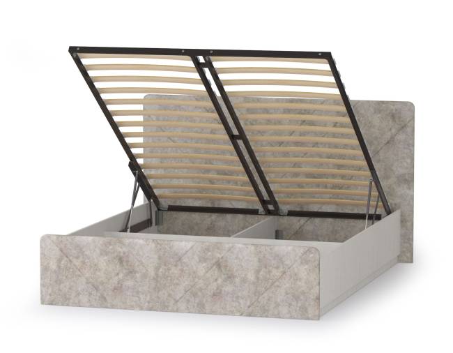 Кровать 1600 с подъёмным ортопедическим основанием Амели 11.31 цвет шёлковый камень/бетон чикаго беж Кровать 1600 с подъёмным ортопедическим основанием Амели 11.31 цвет шёлковый камень/бетон чикаго беж