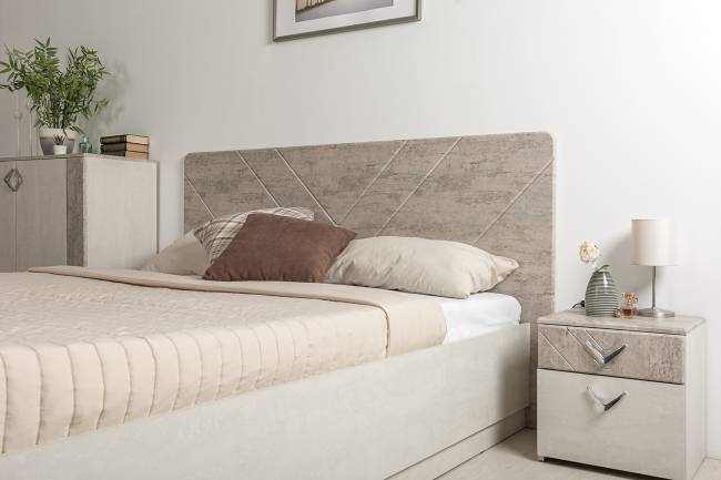 Кровать 1600 с подъёмным ортопедическим основанием Амели 11.31 цвет шёлковый камень/бетон чикаго беж Кровать 1600 с подъёмным ортопедическим основанием Амели 11.31 цвет шёлковый камень/бетон чикаго беж