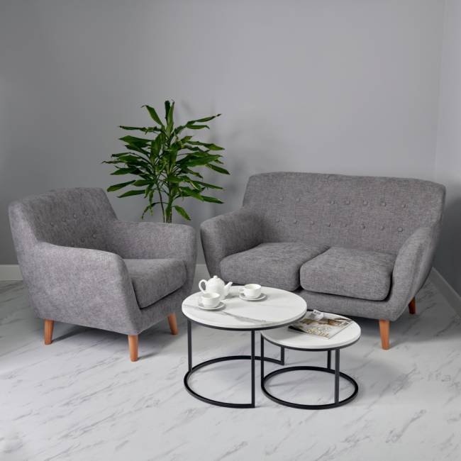 Кресло Picasso серый, шенилл