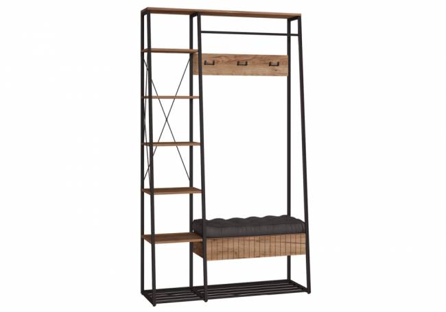 Гранд 15.124 дуб крафт табачный / кожзам HOLST Black