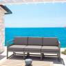 Комплект пластиковой мебели Mykonos XL бежевый, светло-коричневый