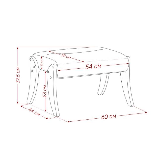 Пуф Leset Дэми Венге Malmo 05 (бежевый)