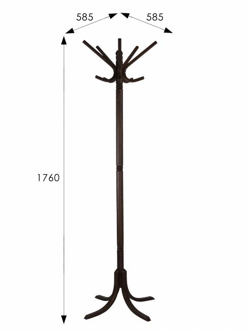 Вешалка напольная В 8Н венге