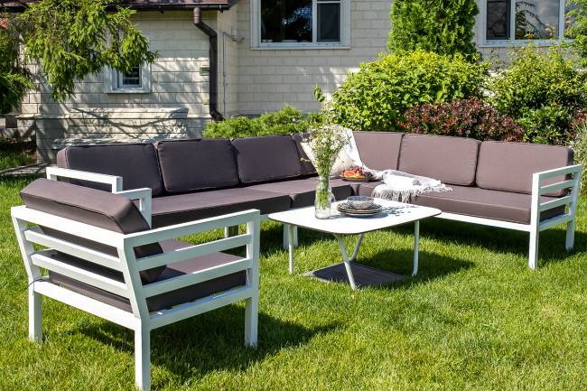 "Глория" модуль диванный центральный, каркас из алюминия "Глория" модуль диванный центральный, каркас из алюминия