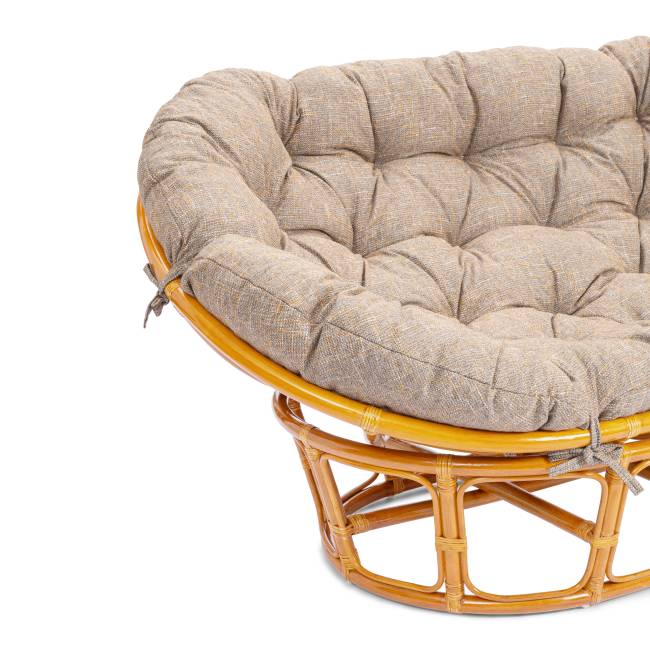 Диван Мамасан/Mamasan (23/02 W) /с подушкой/ 169х102х80см, пекан орех, матрац 182х119см, рогожка, меланж Pecan (орех)