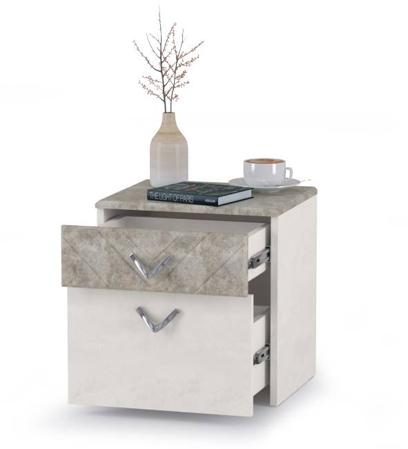Тумба прикроватная Амели Моби 13.78 цвет шёлковый камень/бетон чикаго беж Тумба прикроватная Амели Моби 13.78 цвет шёлковый камень/бетон чикаго беж
