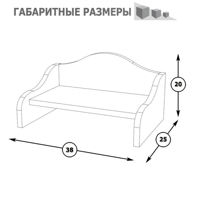 Полка настольная Ливерпуль 10.117 цвет ясень ваниль