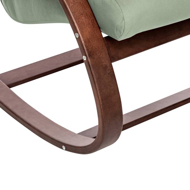 Кресло-качалка Leset Милано Орех текстура V14 бирюзовый