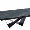 Стол керамический Persey 180-240*90*76 черный / опора черный металл