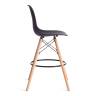 Стул барный Cindy Bar Chair (mod. 80-1) / 2 шт. в упаковке дерево бук/металл/пластик, 50 х 51 х 109 см, Black (Черный) 3010/ натуральный (Комплект из 2 шт.) Black (Черный) 3010/ натуральный дерево бук/металл/пластик