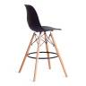 Стул барный Cindy Bar Chair (mod. 80-1) / 2 шт. в упаковке дерево бук/металл/пластик, 50 х 51 х 109 см, Black (Черный) 3010/ натуральный (Комплект из 2 шт.) Black (Черный) 3010/ натуральный дерево бук/металл/пластик