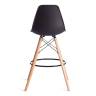Стул барный Cindy Bar Chair (mod. 80-1) / 2 шт. в упаковке дерево бук/металл/пластик, 50 х 51 х 109 см, Black (Черный) 3010/ натуральный (Комплект из 2 шт.) Black (Черный) 3010/ натуральный дерево бук/металл/пластик