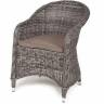 "Равенна" плетеное кресло из искусственного ротанга, цвет графит