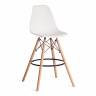 Стул барный Cindy Bar Chair (mod. 80-1) / 2 шт. в упаковке дерево бук/металл/пластик, 50 х 51 х 109 см, White (Белый) 70029/ натуральный (Комплект из 2 шт.) White (Белый) 70029/ натуральный дерево бук/металл/пластик