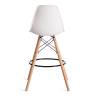 Стул барный Cindy Bar Chair (mod. 80-1) / 2 шт. в упаковке дерево бук/металл/пластик, 50 х 51 х 109 см, White (Белый) 70029/ натуральный (Комплект из 2 шт.) White (Белый) 70029/ натуральный дерево бук/металл/пластик