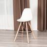 Стул барный Cindy Bar Chair (mod. 80-1) / 2 шт. в упаковке дерево бук/металл/пластик, 50 х 51 х 109 см, White (Белый) 70029/ натуральный (Комплект из 2 шт.) White (Белый) 70029/ натуральный дерево бук/металл/пластик