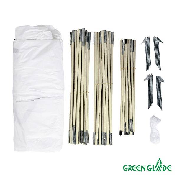 Тент садовый Green Glade 1260 4,5х4,5х2,65/2м полиэстер Тент садовый Green Glade 1260 4,5х4,5х2,65/2м полиэстер