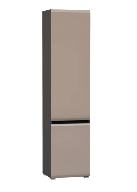 Шкаф Сидней 13.200 цвет антрацит/МДФ веллюто капучино