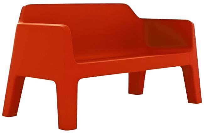 Диван пластиковый Plus Air красный 1425х740х750 мм