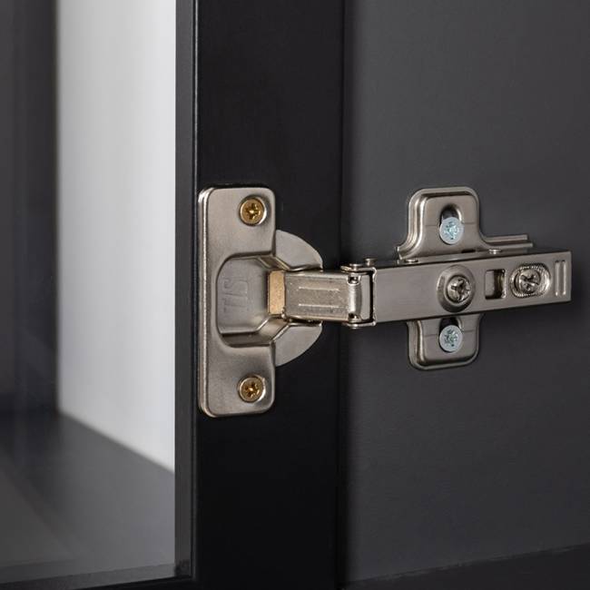 Шкаф-витрина Сидней 13.201 цвет антрацит/МДФ веллюто капучино