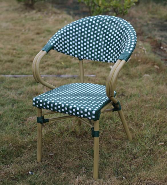 "Грас" плетеный стул из искусственного ротанга, цвет зеленый "Грас" плетеный стул из искусственного ротанга, цвет зеленый