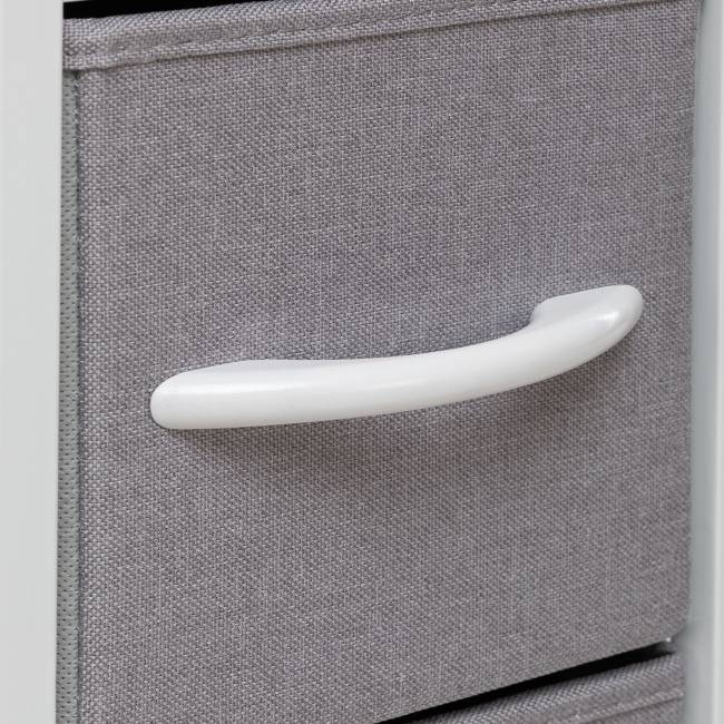 Комод Leset Ноа 4 ящ. узкий Белый Светло-серый