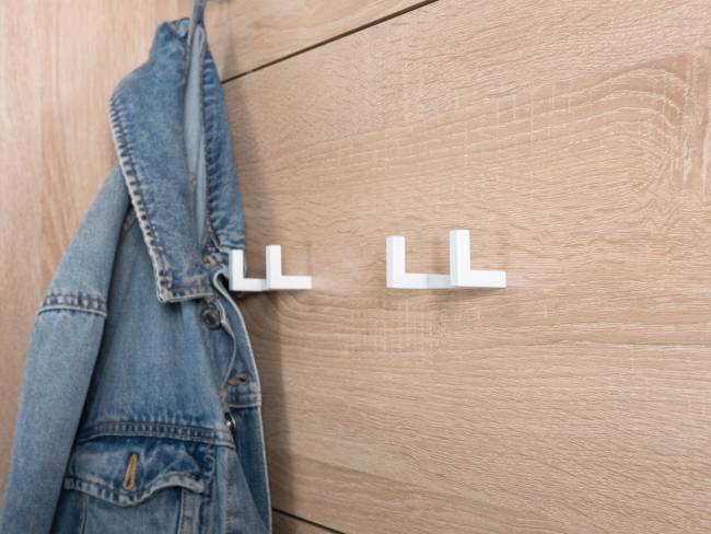 Вешалка для верхней одежды Куба Полка 10.122 цвет дуб сонома/белый премиум Вешалка для верхней одежды Куба Полка 10.122 цвет дуб сонома/белый премиум