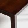 Обеденный комплект Хадсон (стол + 4 стула)/ Hudson Dining Set дерево гевея/мдф, стол: 110х70х75см / стул: 44х42х89см, cappuccino (темный орех), ткань кор.-зол. (1 cappuccino (темный орех) дерево гевея/мдф