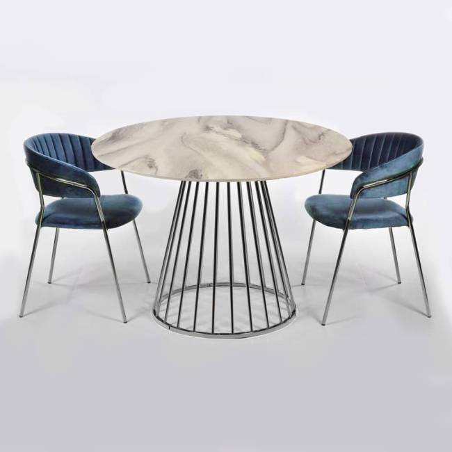 Стол Liverpool 100см, хромированные ножки