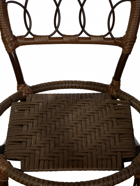 Стул Java (Ява) из искусственного ротанга, орех