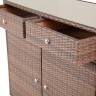 "Мальта" тумба плетеная из искусственного ротанга, цвет коричневый