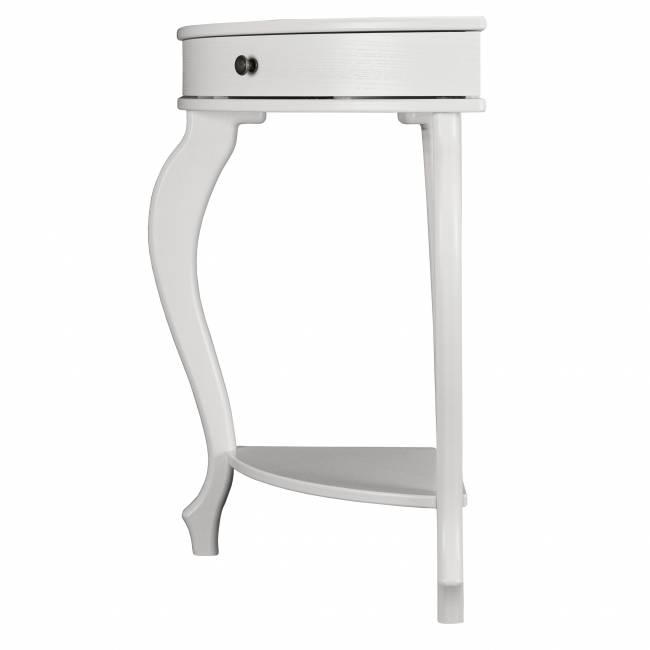 Консоль угловая Элегант молочный дуб Л