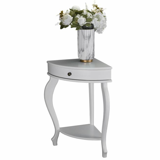 Консоль угловая Элегант молочный дуб Л