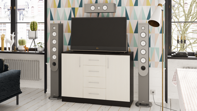 Комод СВК № 2, цвет венге/дуб лоредо