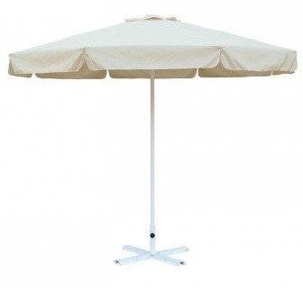 Зонт Митек D2,5 м круглый с воланом, стальной с подставкой