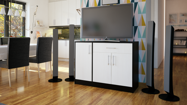 Комод СВК № 4, цвет венге/дуб лоредо