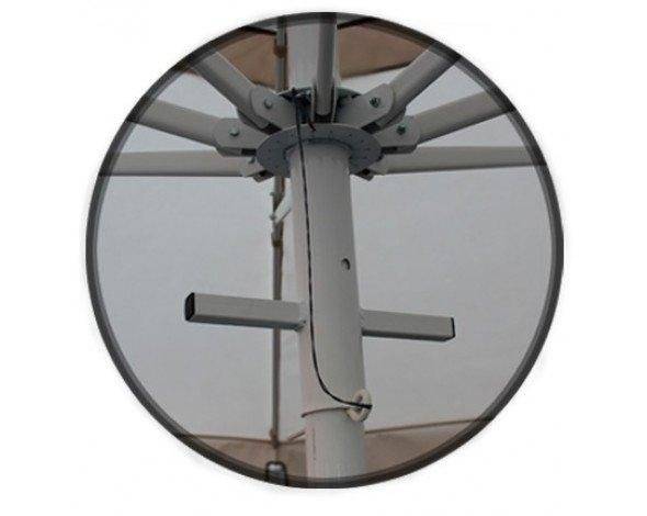 Зонт уличный 3,5М круглый, стальной каркас, с подставкой