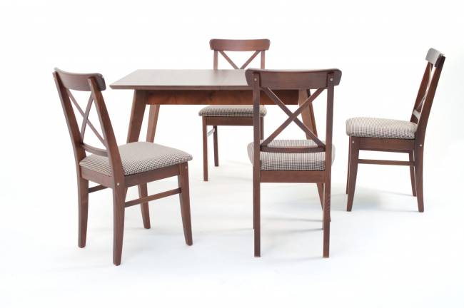 Стул Ингольф ПМ орех/гусиная лапка бежевый