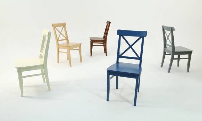 Стул Ингольф ПМ орех/гусиная лапка бежевый