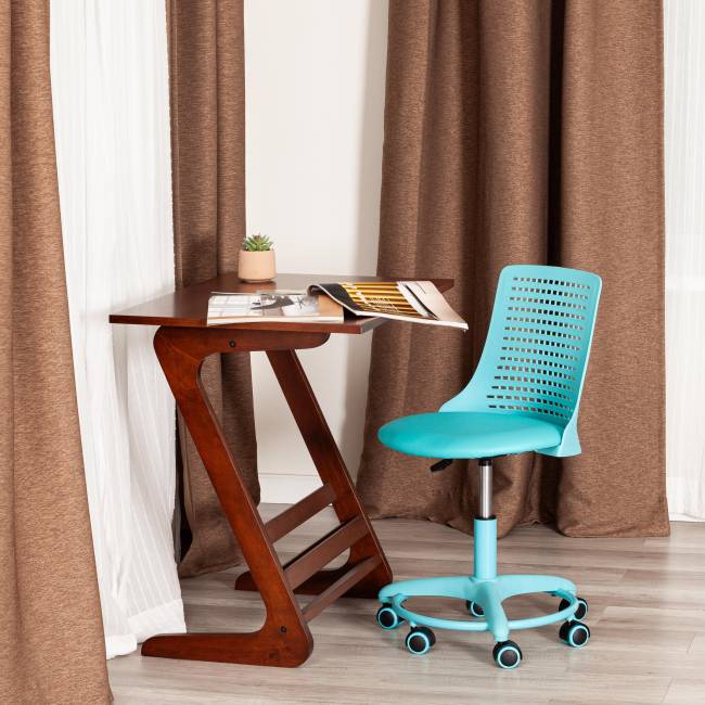 Кресло Kiddy кож/зам, бирюзовый бирюзовый кож/зам Кресло Kiddy кож/зам, бирюзовый бирюзовый кож/зам