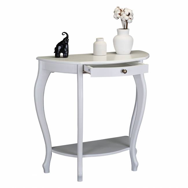 Консоль Элегант молочный дуб Л