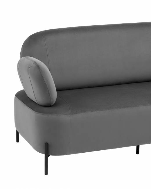 Диван Кэнди велюр серый