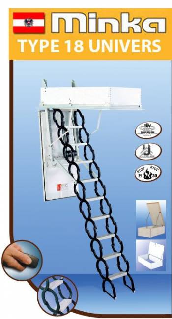 Чердачная ножничная лестница с электроприводом TYPE 18 UNIVERSE Чердачная ножничная лестница с электроприводом TYPE 18 UNIVERSE