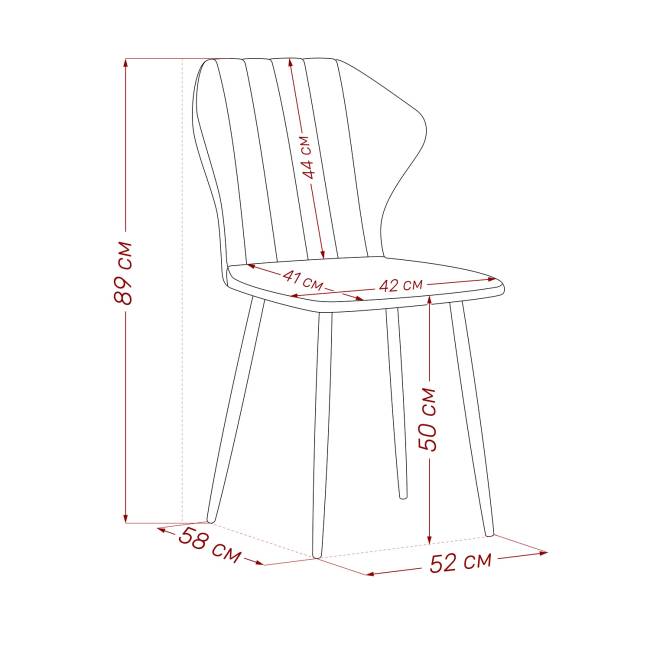 Стул Leset Гувер полоса Ultra Mint Белый Стул Leset Гувер полоса Ultra Mint Белый