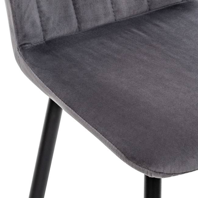 Стул Leset Гувер полоса Ultra Grafit Чёрный