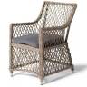 "Латте" плетеное кресло из искусственного ротанга, цвет соломенный