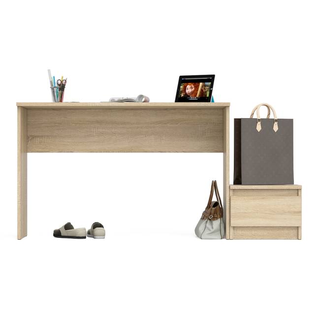 Стол письменный Мори с тумбой ТМП400.1 цвет дуб сонома